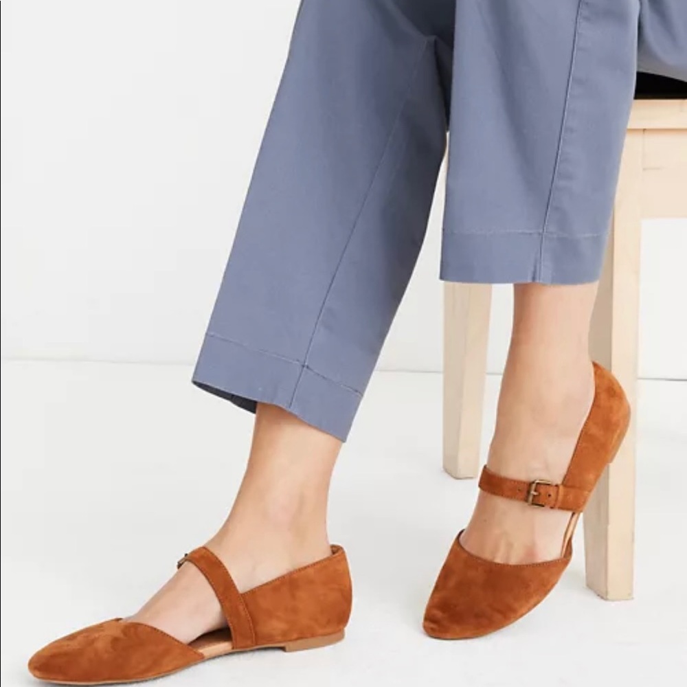 Madewell The Alina Mary-Jane Flat in Suede